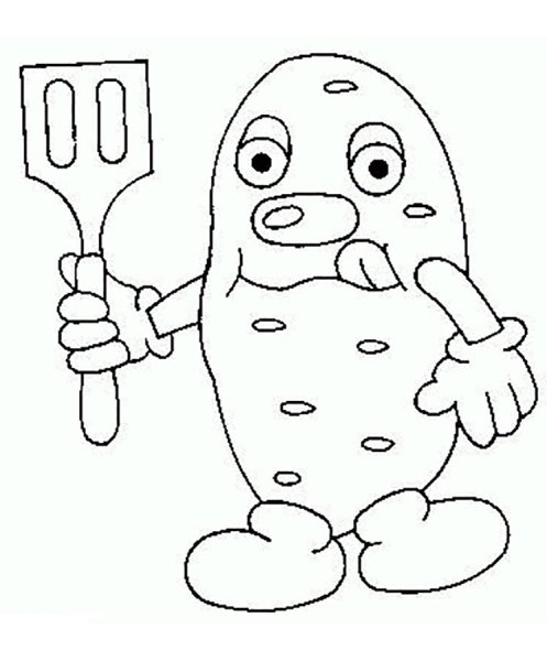 Картофель раскраска