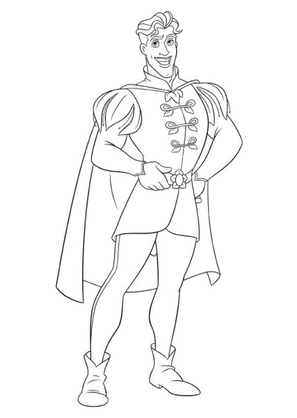 Костюм принца раскраска