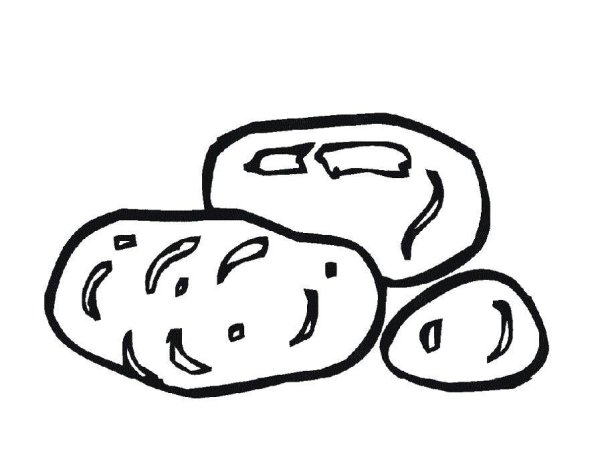 Картофель раскраска