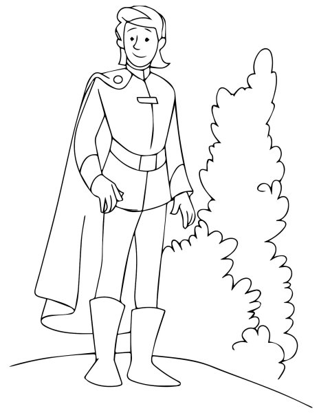 Раскраска маленький принц Экзюпери