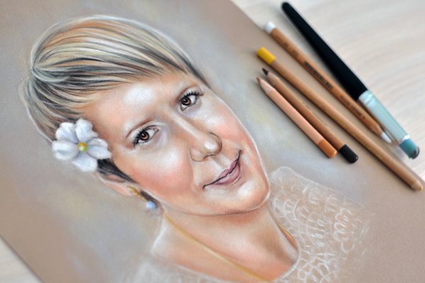 Рисуем пастельными карандашами