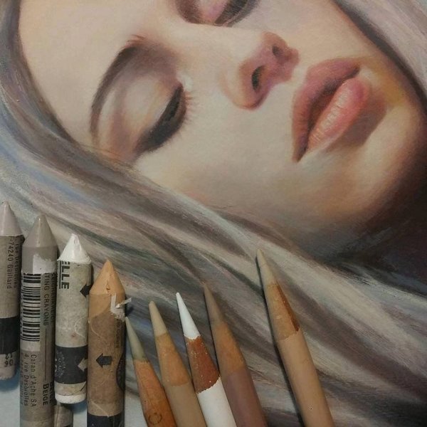 Рисование пастельными карандашами