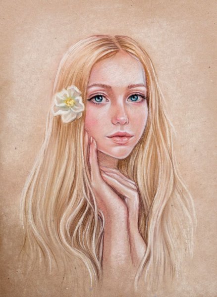 Портрет пастелью сухой