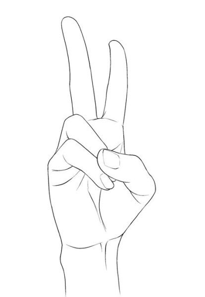 Пальцы карандашом