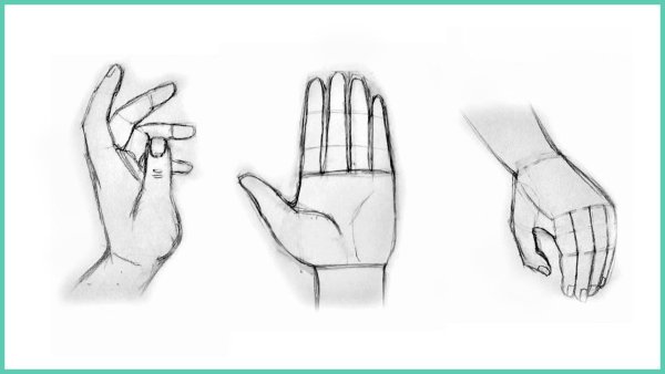Рисунки рук карандашом для срисовки