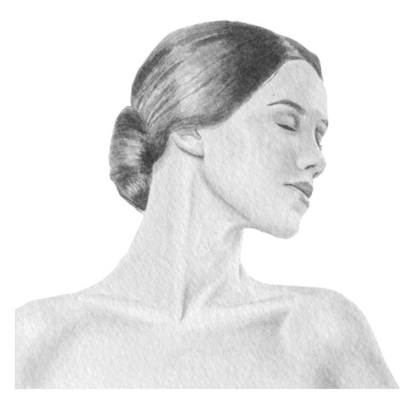 Шея карандашом