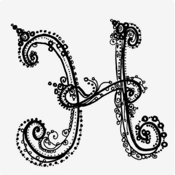 Буквы украшенные орнаментом