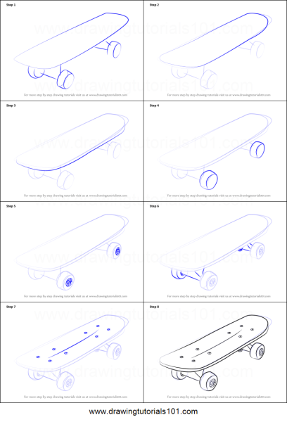Скейтборд для рисования легко
