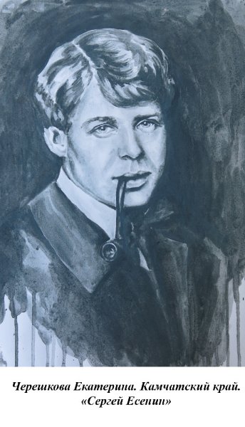 Сергей Есенин портрет Графика