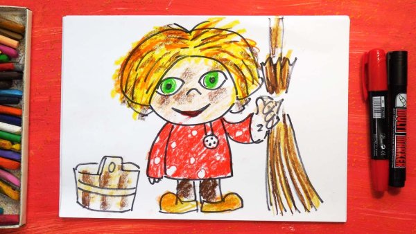 Домовенок Кузя рисунок