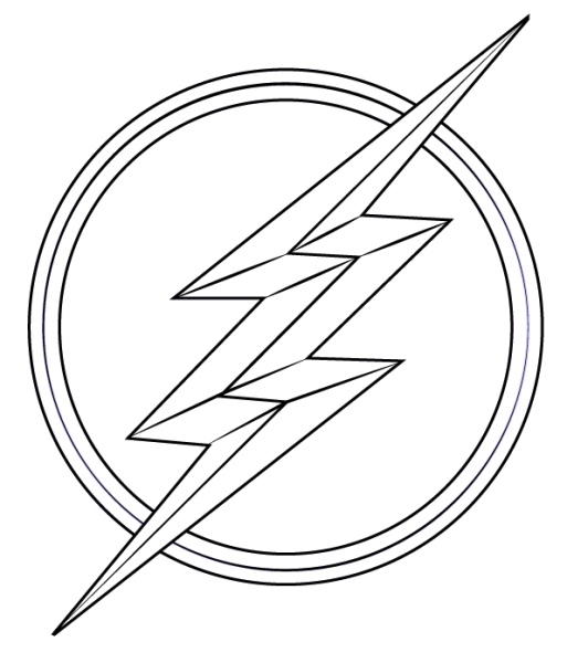 Молния рисунок карандашом