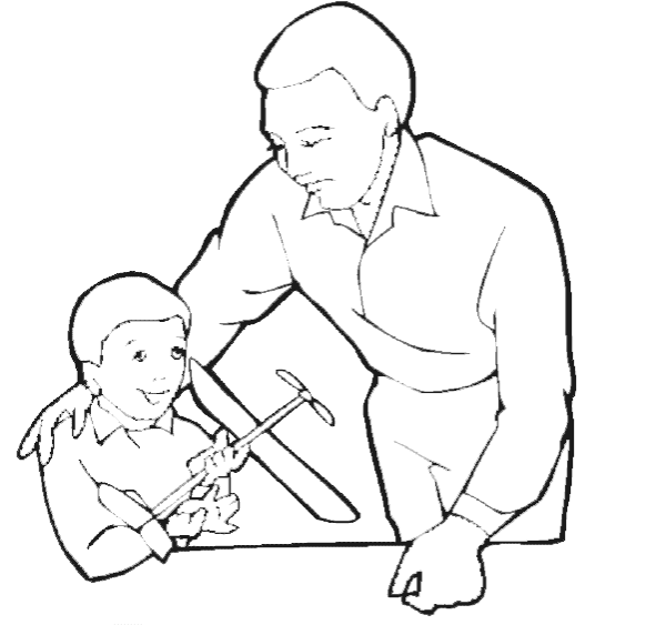 Раскраска мой папа