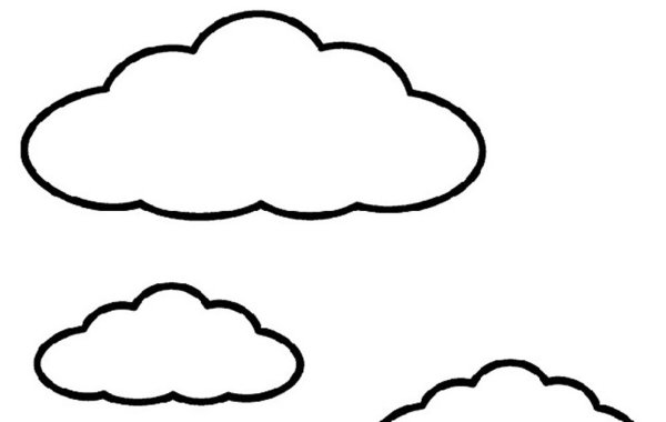 Облако раскраска для детей