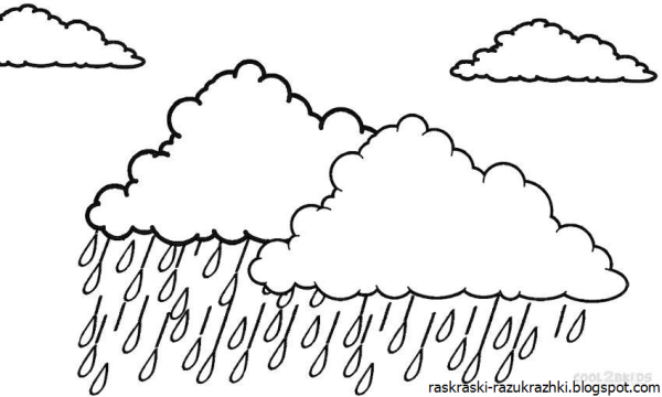 Раскраска явления природы для детей