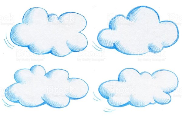 Облака для вырезания цветные