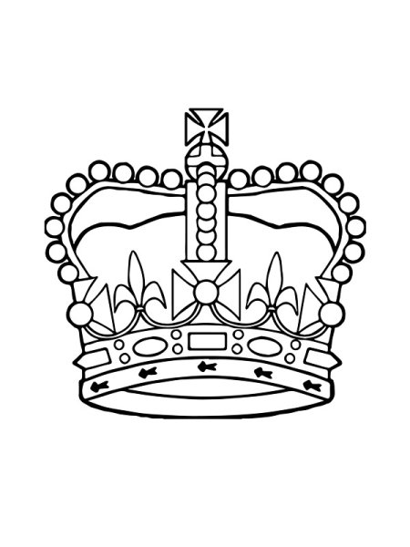 Раскраски короны для девочек