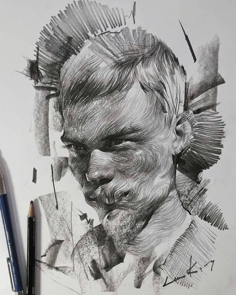 Зарисовки лица человека