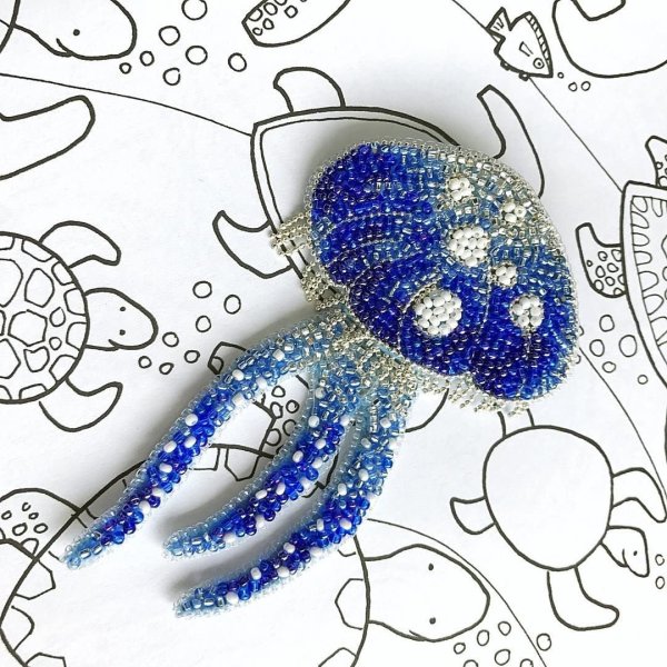 Трафареты для вышивки бисером броши