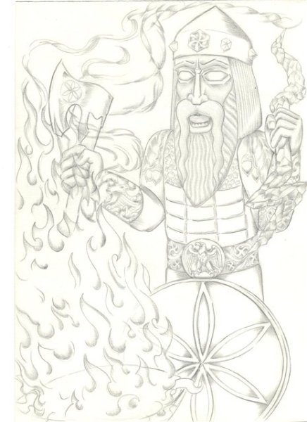 Перун древнее изображение