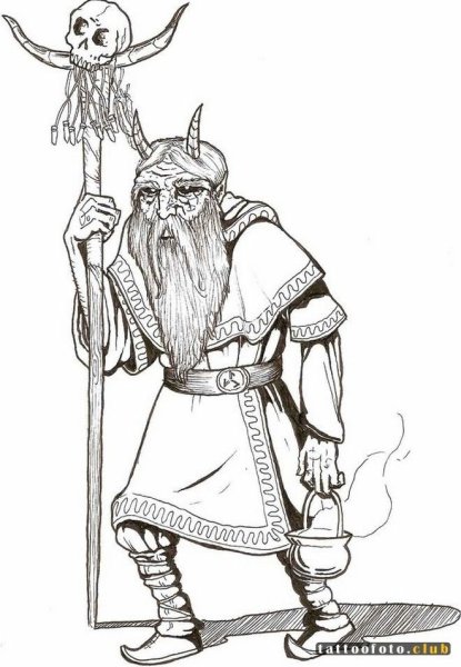 Перун Славянский Бог рисунок