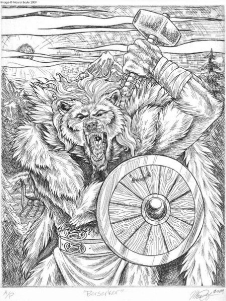 Перун линогравюра