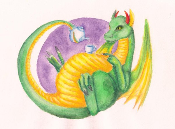 Дракончики для срисовки