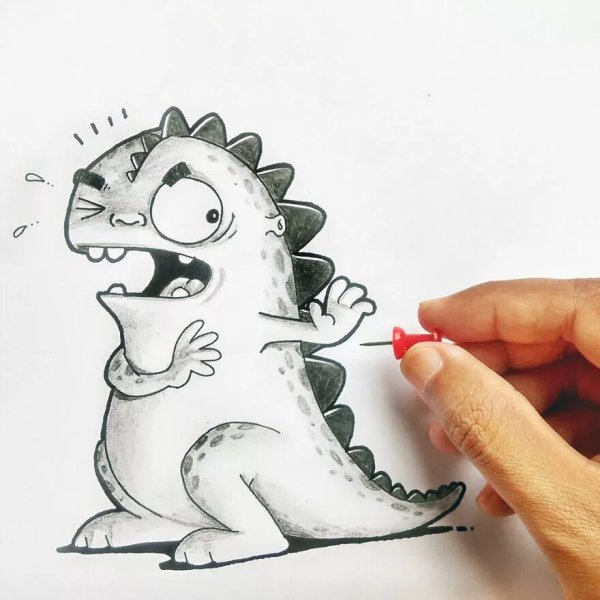 Дракончики для срисовки