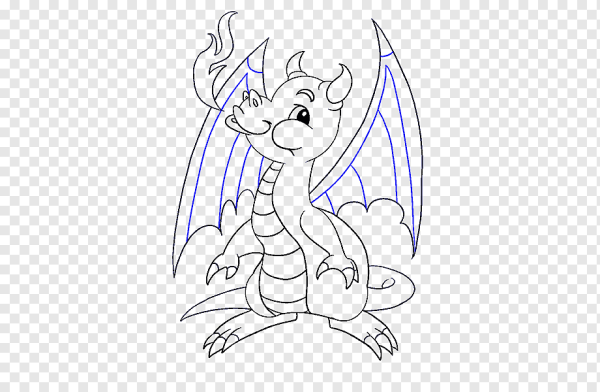 Дракончики карандашом