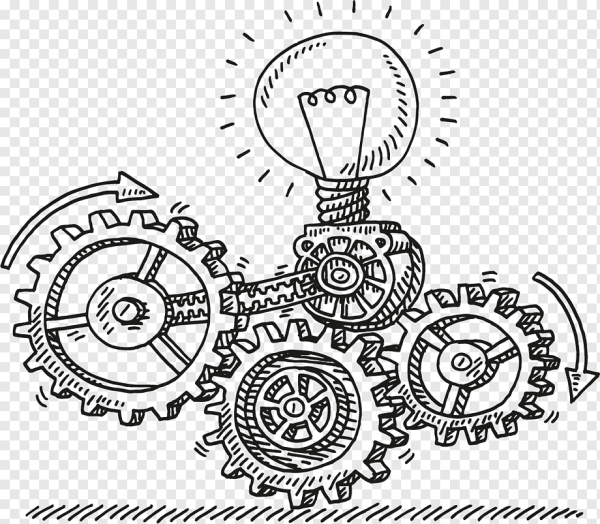 Шестеренки гравюра