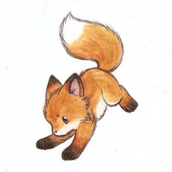 Рисунок лисы для детей