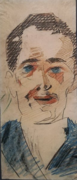 Наброски портрета Врубель