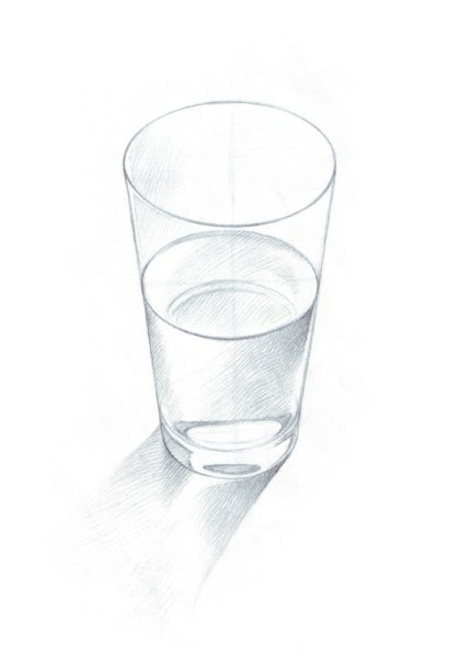 Рисунок карандашом стакан с водой (46 фото) » Рисунки для срисовки и не  только