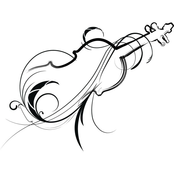 Контрабас раскраска