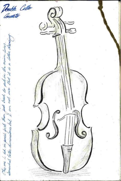 Нарисовать виолончель