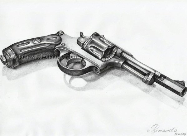 Чертёж пистолета Desert Eagle