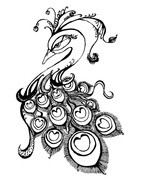 Жар птица поэтапное рисование для детей