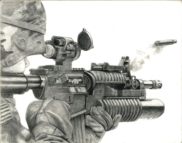 Спецназ рисунок карандашом