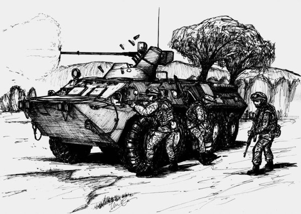 Спецназ рисунок карандашом