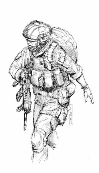 Спецназовец карандашом