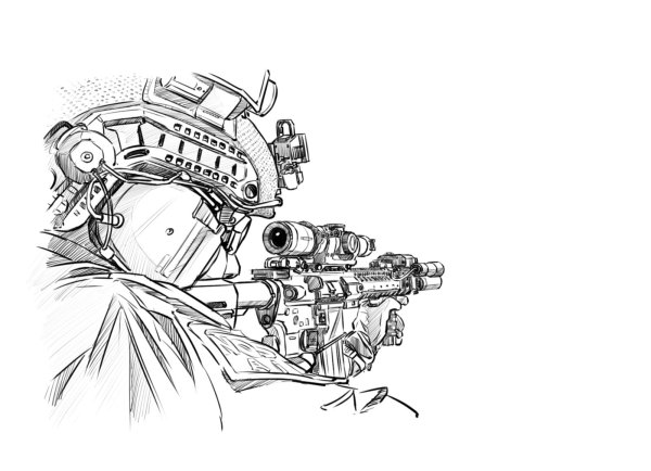 Скетч солдат будущего