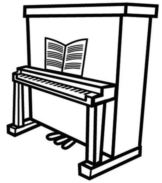 Пианино для рисования