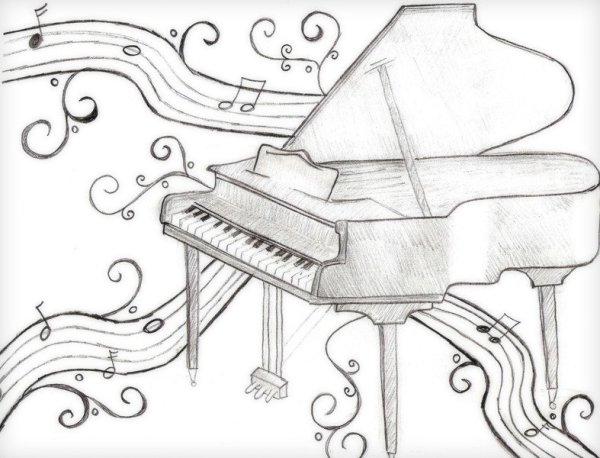 Пианино для рисования