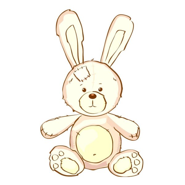 Раскраска плюшевый мишка