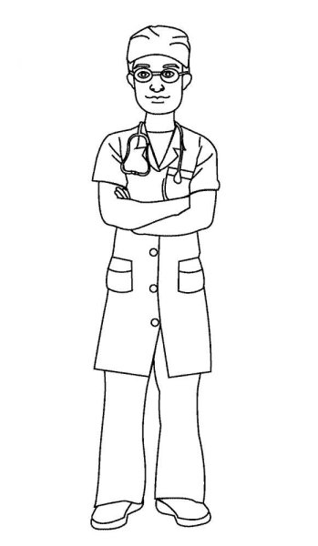 Доктор Айболит раскраска