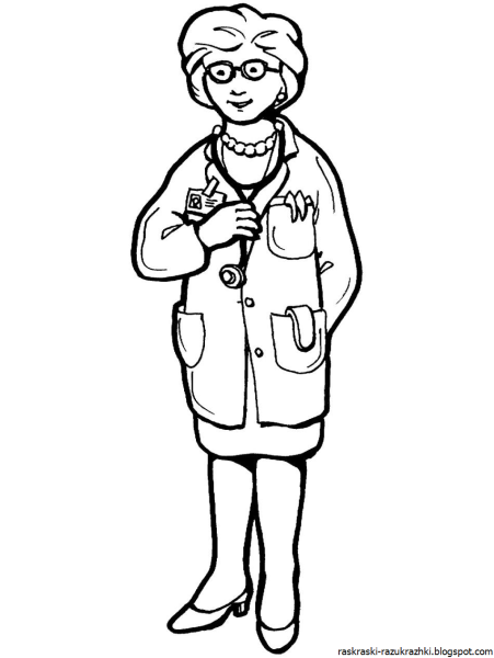 Медсестра рисунок