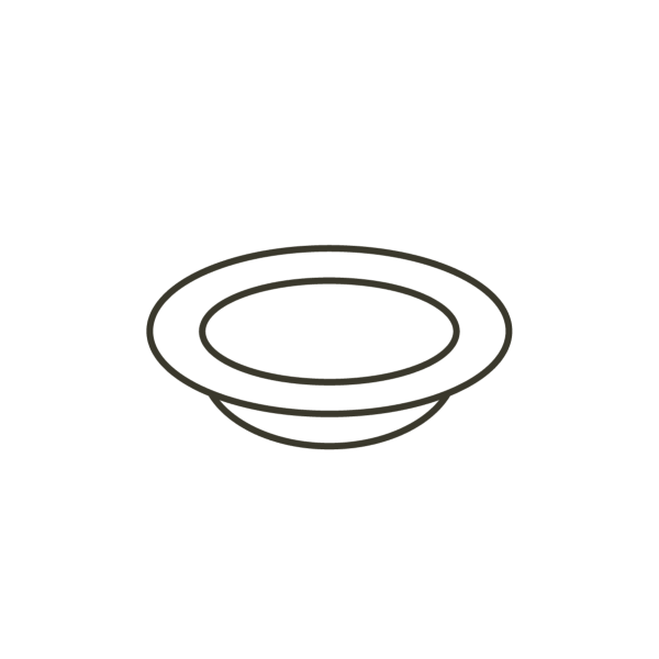 Раскраска тарелочка