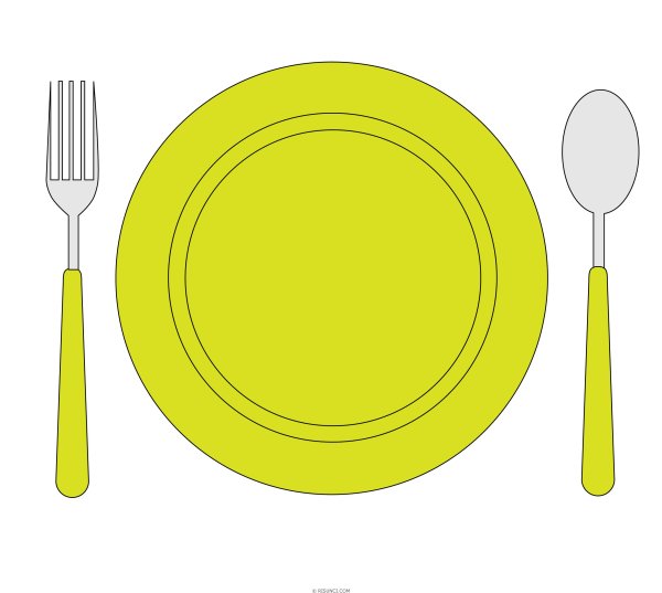 Тарелка с супом раскраска