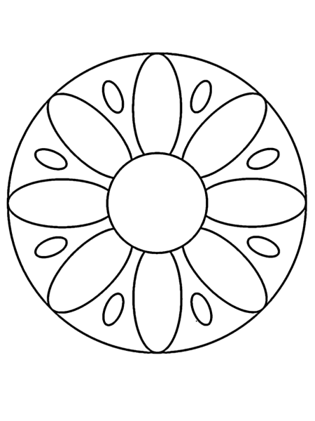 Тарелка раскраска для детей