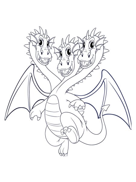 Змей Горыныч разукрашка