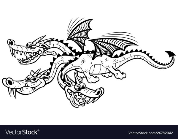 Рисунок трехголового дракона